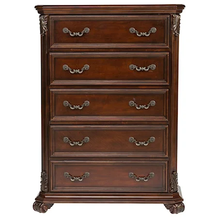 Classic 5 Drawer Bedroom Chest